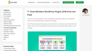 
                            5. 7+ Team Members WordPress Plugins (Free and Paid) | FormGet
