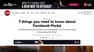 
                            6. 7 things you need to know about Facebook Portal - CNET