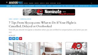 
                            13. 7 tips from Skycop.com: what to do if your flight is cancelled, delayed ...