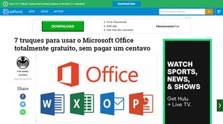 
                            10. 7 truques para usar o Microsoft Office totalmente gratuito, sem pagar ...