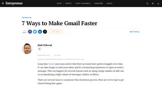 
                            2. 7 Ways to Make Gmail Faster - Entrepreneur