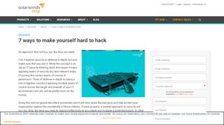 
                            5. 7 ways to make yourself hard to hack | SolarWinds MSP