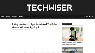
                            12. 7 Ways to Watch Age Restricted YouTube Videos Without Signing In ...