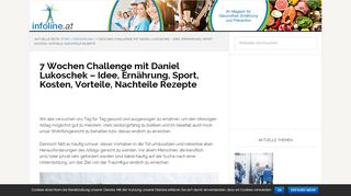 
                            8. 7 Wochen Challenge mit Daniel Lukoschek - 7 WC Rezepte & Diätplan