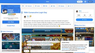 
                            3. 700th Consecutive Login Day | Unison League Amino