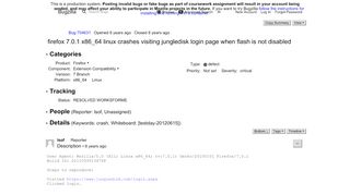 
                            12. 704631 - firefox 7.0.1 x86_64 linux crashes visiting jungledisk login ...