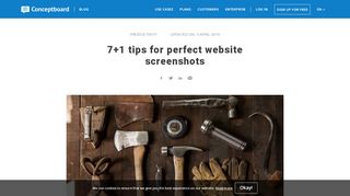 
                            9. 7+1 tips for perfect website screenshots - Conceptboard