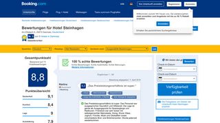 
                            2. 72 echte Hotelbewertungen für Hotel Steinhagen | Booking.com