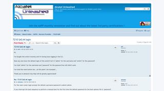 
                            12. 7210 SAS-M login - Alcatel Unleashed