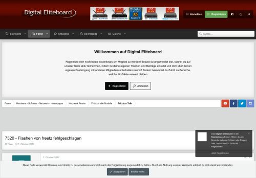 
                            9. 7320 - Flashen von freetz fehlgeschlagen | Digital Eliteboard