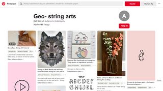 
                            10. 739 best Geo- string arts images on Pinterest | Child room, String art ...