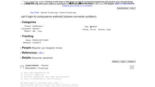 
                            11. 73964 - can't login to compuserve webmail (stream converter problem)