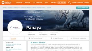 
                            4. 74 Customer Reviews & Customer References of Panaya ...