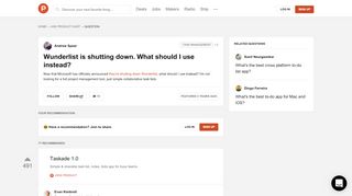 
                            12. 76 alternatives to Wunderlist | Product Hunt