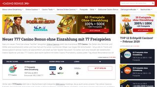 
                            4. 77 Freispiele ohne Einzahlung bei 777 Casino | Online Casino 2018