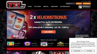 
                            3. 777.dk: 777 Danmark - Casino site på dansk