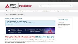 
                            11. 78th Scientific Sessions | American Diabetes Association