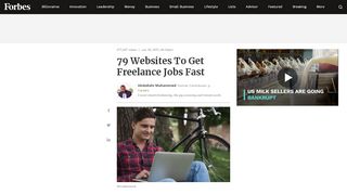 
                            8. 79 Websites To Get Freelance Jobs Fast - Forbes