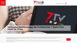 
                            7. 7Pass | Datenschutzbestimmungen des Webauftrittes von 7Pass