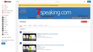 
                            5. 7Speaking - YouTube