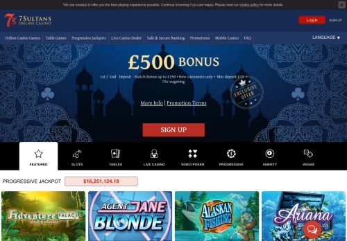 
                            11. 7Sultans Online Casino | Claim Your €500 Free Welcome Bonus