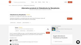 
                            10. 8 Alternatives to Videoblocks by Storyblocks | Product Hunt