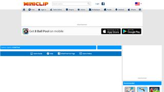 
                            3. 8 Ball Pool - A free Sports Game - Miniclip