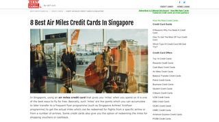 
                            7. 8 Best Air Miles Credit Cards In Singapore - GET.com