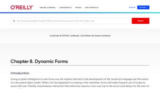 
                            9. 8. Dynamic Forms - JavaScript & DHTML Cookbook, 2nd Edition [Book]