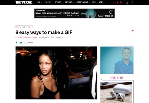 
                            5. 8 easy ways to make a GIF - The Verge