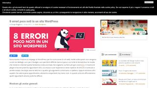 
                            12. 8 errori poco noti in un sito WordPress | Your Inspiration Web