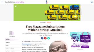 
                            1. 8 Free Magazine Subscriptions With No Strings Attached