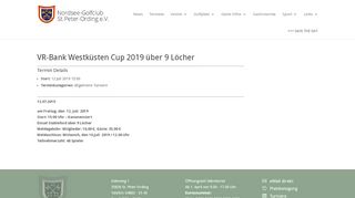
                            9. 8. Golfcup der Husumer Volksbank eG. | Nordseegolfclub St. Peter ...