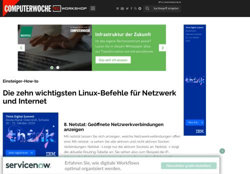 
                            13. 8. Netstat: Geöffnete Netzwerkverbindungen anzeigen - Einsteiger ...