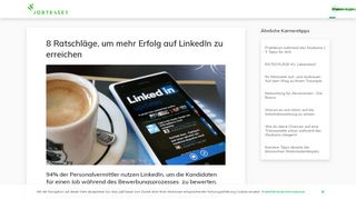 
                            13. 8 Ratschläge, um mehr Erfolg auf LinkedIn zu erreichen - JobTeaser