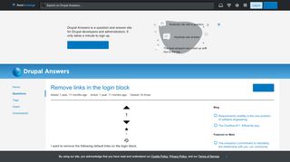 
                            3. 8 - Remove links in the login block - Drupal Answers