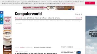 
                            12. 8 Schweizer Alternativen zu Dropbox - computerworld.ch