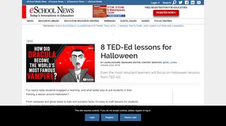 
                            13. 8 TED-Ed lessons for Halloween | eSchool News