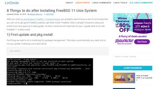 
                            11. 8 Things to do after Installing FreeBSD 11 Unix System - LinOxide