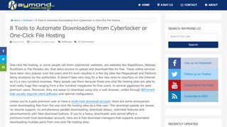 
                            11. 8 Tools to Automate Downloading from Cyberlocker or One-Click File ...