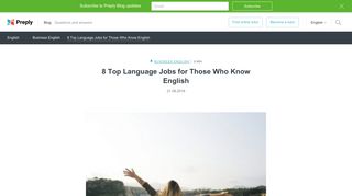 
                            12. 8 Top Language Jobs for Those Who Know English - Preply
