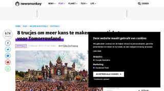 
                            8. 8 trucjes om meer kans te maken op een ticket voor Tomorrowland