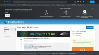 
                            10. 8 - User login REST format - Drupal Answers