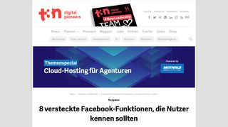 
                            5. 8 versteckte Facebook-Funktionen, die Nutzer kennen sollten | t3n ...