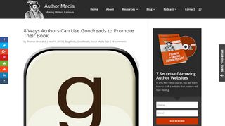 
                            4. 8 Ways to Authors Can Use Goodreads to Promote Thier Book