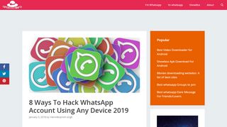 
                            12. 8 Ways To Hack WhatsApp Account Using Any Device 2019