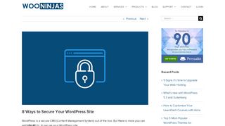 
                            13. 8 Ways to Secure Your WordPress Site - WooNinjas