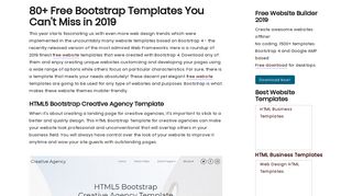 
                            7. 80+ Free Bootstrap Templates You Can't Miss in 2019