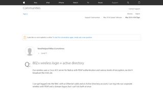 
                            12. 802.x wireless login + active directory - Apple Community - Apple ...