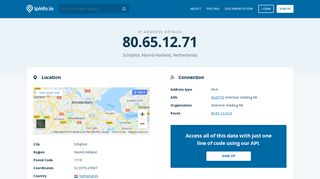 
                            8. 80.65.12.71 IP Address Details - IPinfo IP Address Geolocation API